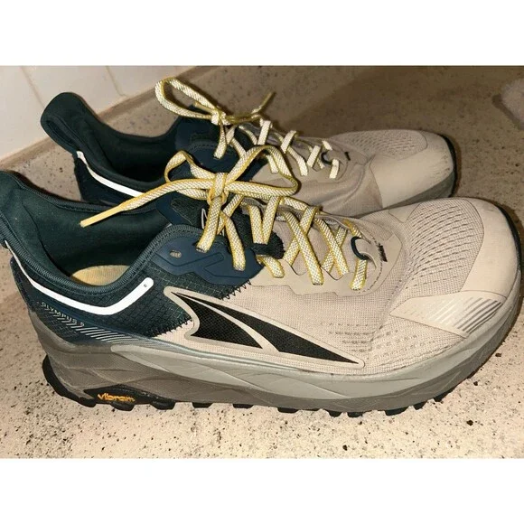 Altra Vibram Olympus 5 Mens Gray Trail Running Shoes US 11 - Picture 3 of 7